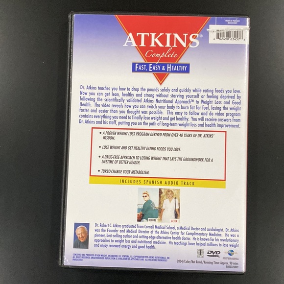 Atkins Complete: Fast, Easy, & Healthy (2004) - DVD - Picture 2 of 5